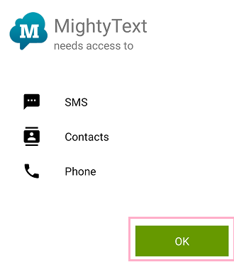 最初にアクセス許可を求められるので、「OK」をクリック
