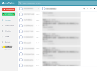 パソコンからSMSの閲覧・送信をする