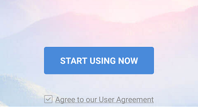 履歴消しゴムを起動し「START USING NOW」ボタンをタップ