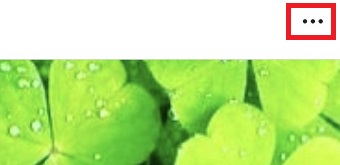 削除したい投稿の右上にある点が3つ並んでいる部分をタップ