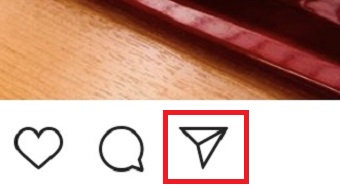 リポスト、リグラムの紙飛行機マーク