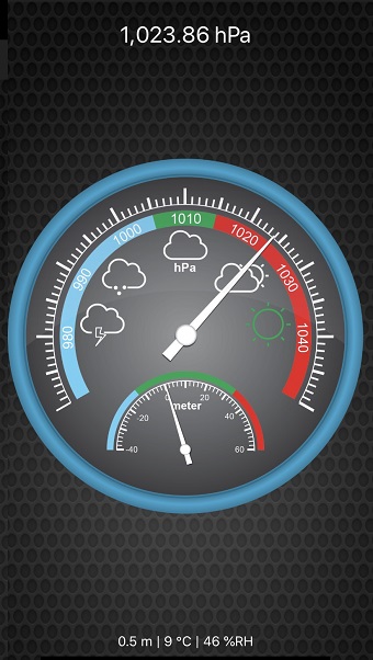 バロメーターPlusの画面