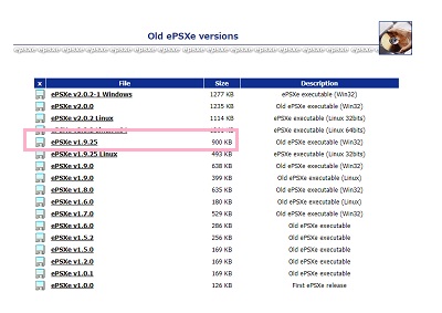 「ePSXe v1.9.25」をダウンロード