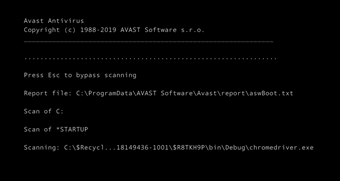 Windows起動時の画面