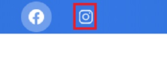 インスタグラムのマークをクリック