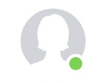 Facebookのアイコンのオンライン状況の表示