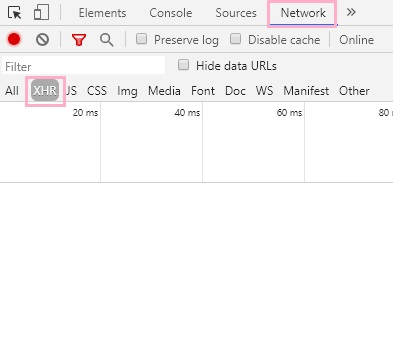 デスクトップアプリ版Discordを起動し、「Ctrlキー+Shiftキー+Iキー」を同時押し→メニューのタブ「Network」→「XHR」をクリック