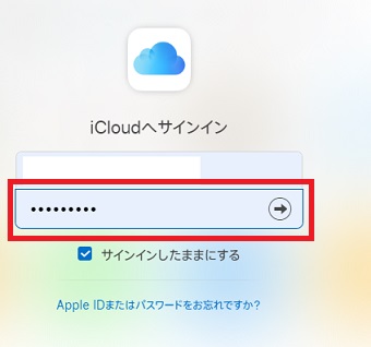 パスワードを入力する