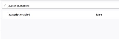 ダブルクリックしてJavaScriptの有効・無効を切り替える