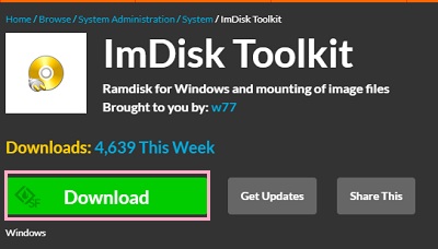 ダウンロードサイトにアクセスし、「Download」ボタンをクリック