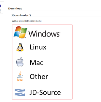 パソコンのOSをクリックしてダウンロード