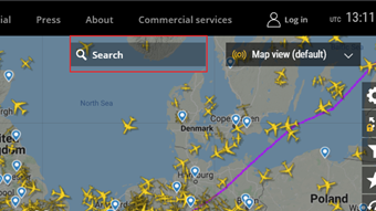[Search]に空港名や航空会社名などを入力