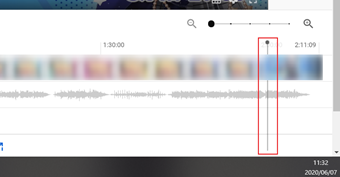 カードを挿入したい再生位置を選択