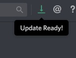 Discordのアプリのアップデート通知