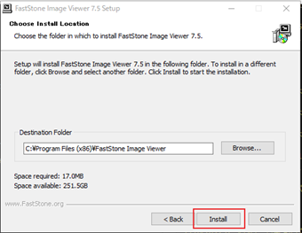[Install]をクリック