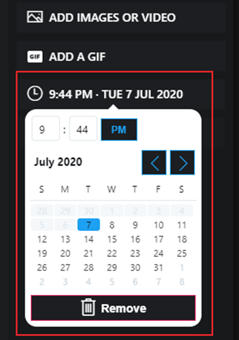 [SCHEDULE TWEET]をクリックして予約ツイート