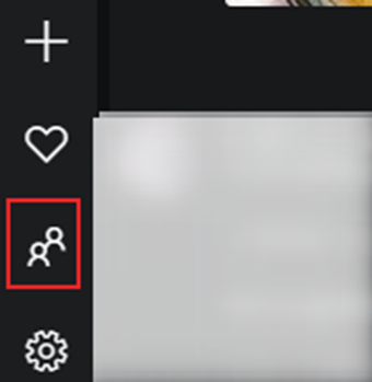 画面右下の人型のアイコンをクリック