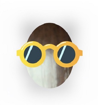 フレームに合わせて自撮りを行う