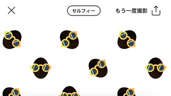 インスタグラムのQRコードのセルフィーの背景