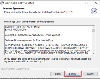 利用規約の[I Agree]をクリック