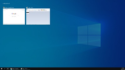 Windows10のデスクトップ