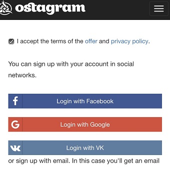 ログインしたいアカウントをタップしてログイン