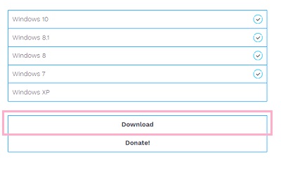 公式サイトの「Download」ボタンをクリック