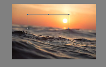 トリミングしたい範囲を選択する