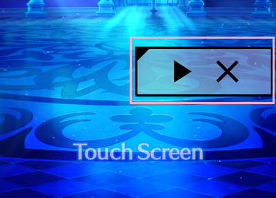 画面上のオートクリッカーのボタン