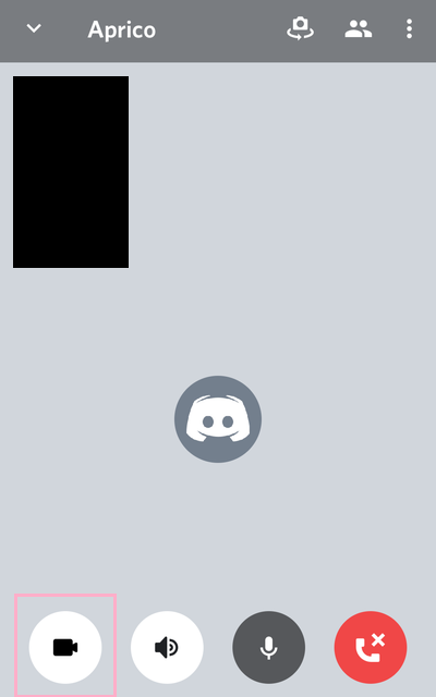 メニューの「ビデオ通話」ボタンをタップ