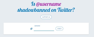 Twitter Shadowban Test