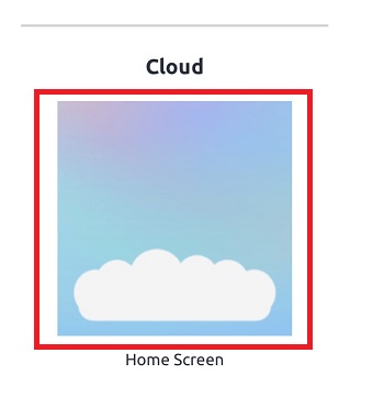 自分の好きな画像をタップ