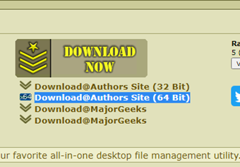 Sandboxieのダウンロード画面