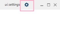 設定ボタンをクリック