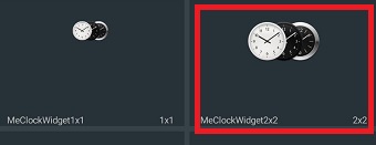 サイズを選んでタップ