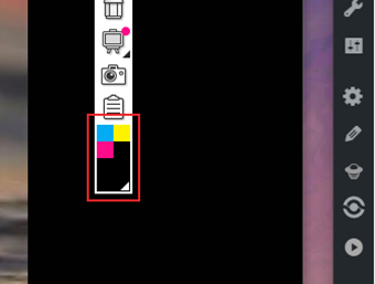 カラーパレットで色を切り替える