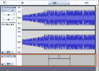 ラベルトラックの項目
