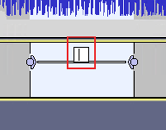ラベルトラックの四角をクリックして再選択