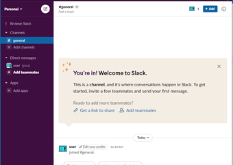 Slackのワークスペース
