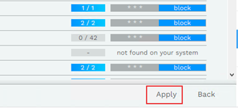 [Apply]をクリック