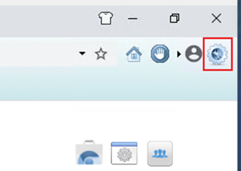歯車アイコンをクリック
