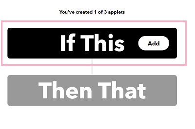 「If This」をクリック