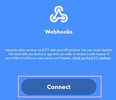「Connect」をクリック