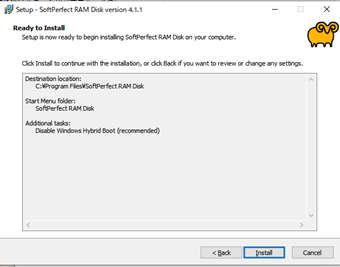 [Install]をクリック