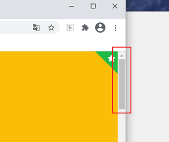 スクロールバー