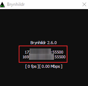 サーバーの IP アドレス