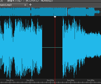 無音部分の追加