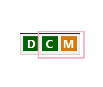 「D」・「C」・「M」のアイコンが書かれたメニュー