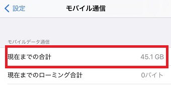 『現在までの合計』の表示