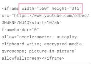 動画の横幅と高さを設定する